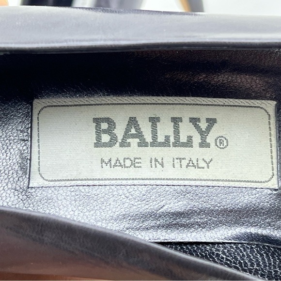 Bally Italy Pumps Heels Kathleen Vintage Grey Black Quiet Luxury Old Money Date - Picture 11 of 15